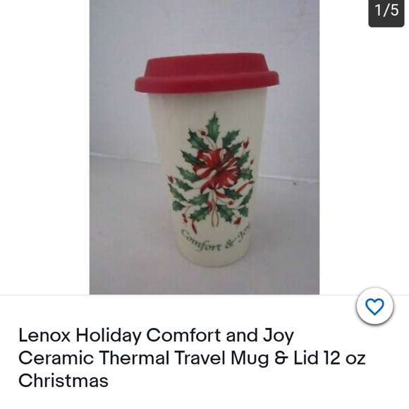 Lenox Dining Lenox Ceramic Thermal Travel Mug Lid Poshmark
